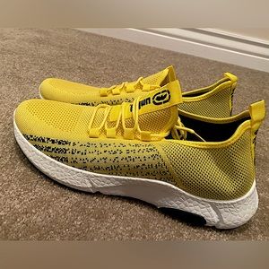 NEW Men’s Ecko Unltd Unlimited Yellow Mesh Athletic Sport Sneakers running shoes